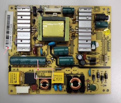 5800-p24elb-w010 ,GOLDMASTER LED2306M POWER BOARD BESLEME ,P4251A