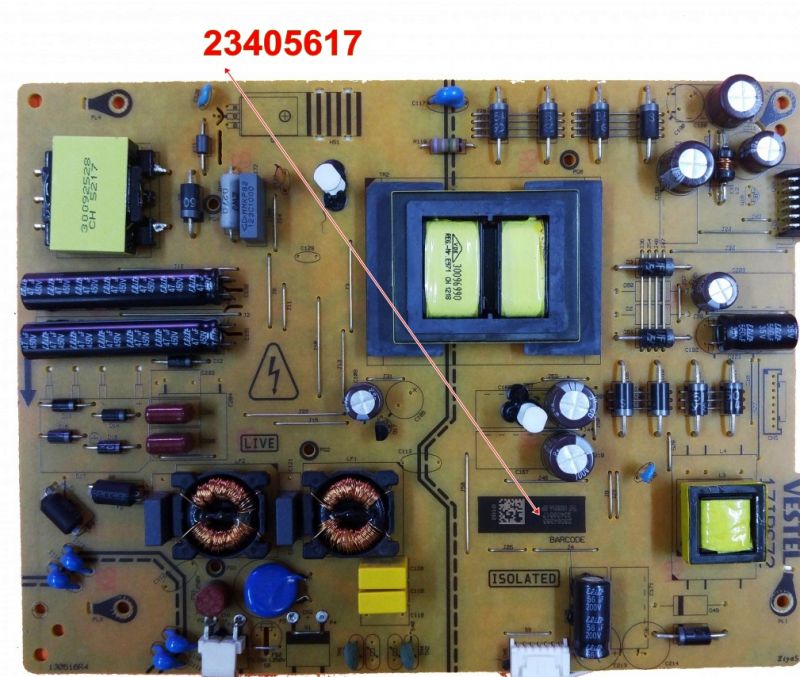 17IPS72, 23405617, VESTEL 49UD8400,49UD8460, POWER BOARD