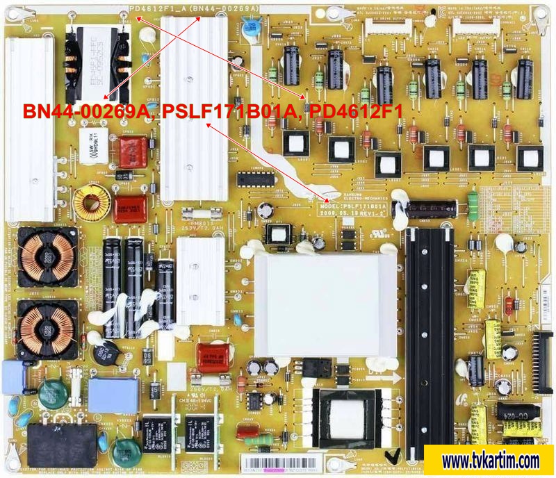 BN44-00269A, PSLF171B01A, PD4612F1 ,UE46B7000WW UE46B6000 POWER BOARD