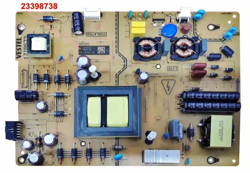 17IPS72 , 23398738 ,23330818 VESTEL 55UD8400 ,55UHL960 POWER BOARD