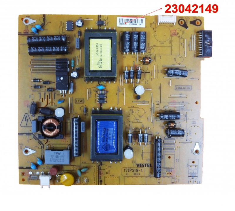 23042149, 17IPS19-4, 130612,32F6030, VESTEL 32PF7030, POWER BOARD