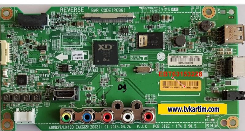 EAX66512603 (1.0) , EBT63153228, LG 40MB27HM-P. LG 40MB27HM, Main Board