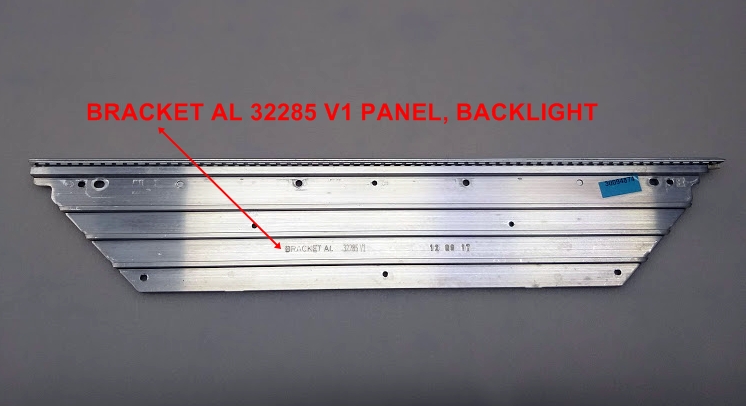 BRACKET AL 32285 V1 PANEL, BACKLIGHT