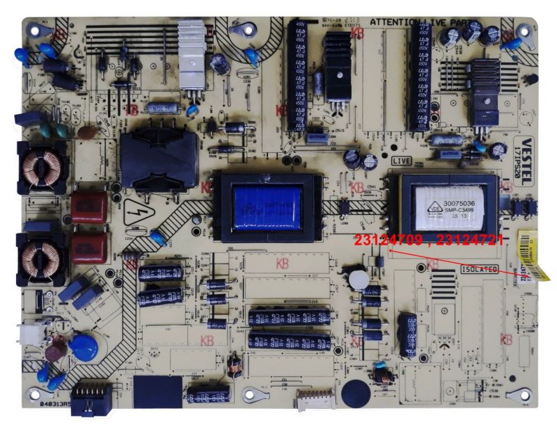 17IPS20 , 23124709 , 23124721 , 42PF5025 , POWER BOARD