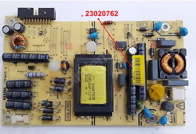 17PW05-3 , V3 , 23020762  SEG 22 22911H  22VH3021 , 22VF3025 , POWER BOARD