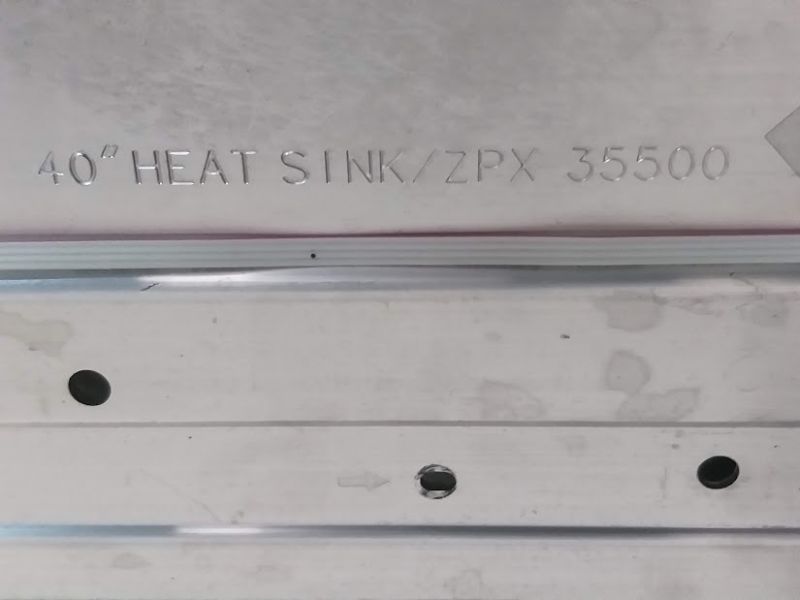 40 HEAT SINK-ZPX 35500, ZPX60600-ZPX60601